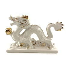 Дракон фарфоровый (14×13×5 см) купить в интернет магазине подарков ПраздникШоп