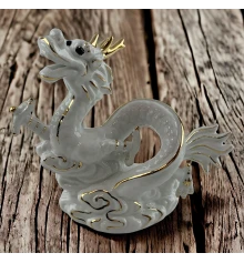 Дракон фарфоровый (14×13×5 см) купить в интернет магазине подарков ПраздникШоп