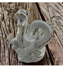 Дракон фарфоровый (14×13×5 см) купить в интернет магазине подарков ПраздникШоп