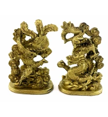 Дракон и Феникс каменная крошка (дракон 14×1×5.5 см купить в интернет магазине подарков ПраздникШоп