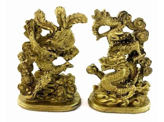 Дракон и Феникс каменная крошка (дракон 14×1×5.5 см купить в интернет магазине подарков ПраздникШоп