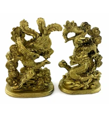 Дракон и Феникс каменная крошка (дракон 14×1×5.5 см купить в интернет магазине подарков ПраздникШоп