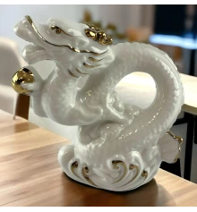 Дракон фарфор (10.5×10×4.8 см) купить в интернет магазине подарков ПраздникШоп