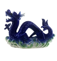 Дракон фарфор синий (16.5×27.5×7.3 см) купить в интернет магазине подарков ПраздникШоп