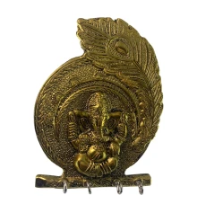 Ключница «Ганеш» бронзовая (17×13×2.5 см) купить в интернет магазине подарков ПраздникШоп