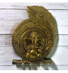 Ключница «Ганеш» бронзовая (17×13×2.5 см) купить в интернет магазине подарков ПраздникШоп