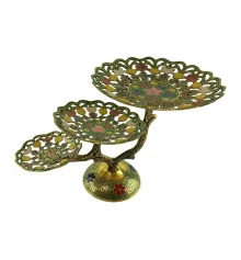 Фруктовница бронзовая 3 х яруcная купить в интернет магазине подарков ПраздникШоп