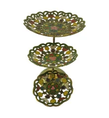 Фруктовница бронзовая 3 х яруcная купить в интернет магазине подарков ПраздникШоп