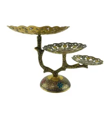 Фруктовница бронзовая 3 х яруcная купить в интернет магазине подарков ПраздникШоп
