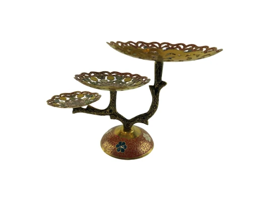 Фруктовница бронзовая 3 х яруcная купить в интернет магазине подарков ПраздникШоп