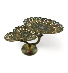 Фруктовница бронзовая 3 х яруcная купить в интернет магазине подарков ПраздникШоп