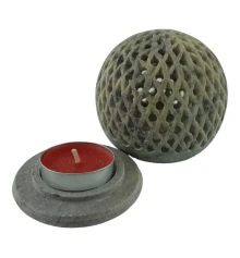 Подсвечник Аромакурительница из мыльного камня (8×7.8×4.8 см) купить в интернет магазине подарков ПраздникШоп