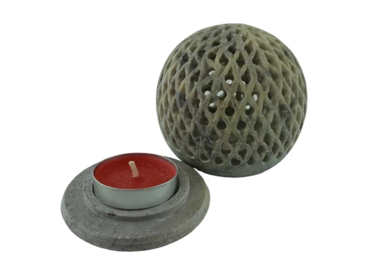 Подсвечник Аромакурительница из мыльного камня (8×7.8×4.8 см) купить в интернет магазине подарков ПраздникШоп