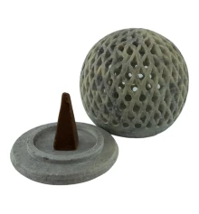 Подсвечник Аромакурительница из мыльного камня (8×7.8×4.8 см) купить в интернет магазине подарков ПраздникШоп