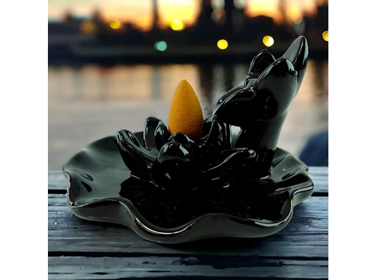 Подставка под благовония Back Flow «Цветок Лотоса» (6.8×10.3×10.3 см) купить в интернет магазине подарков ПраздникШоп