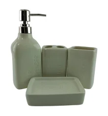 Набор для ванной керамический «Молочный» купить в интернет магазине подарков ПраздникШоп