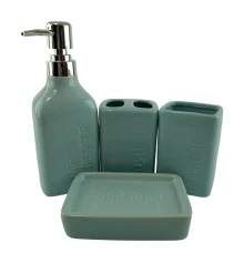 Набор для ванной керамический «Голубой» купить в интернет магазине подарков ПраздникШоп