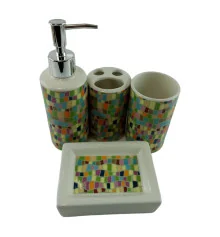 Набор для ванной керамический «Мозаика» купить в интернет магазине подарков ПраздникШоп