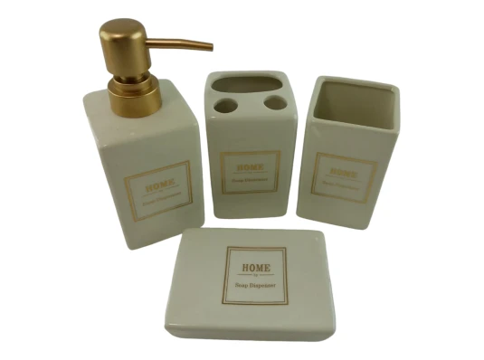 Набор для ванной керамический «Home белый» купить в интернет магазине подарков ПраздникШоп