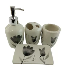 Набор для ванной керамический «Тюльпаны» купить в интернет магазине подарков ПраздникШоп