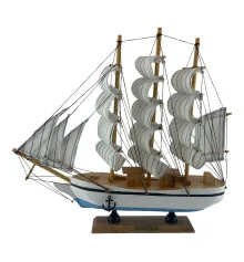 Модель парусника на подставке (32×31×7 см) купить в интернет магазине подарков ПраздникШоп