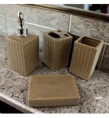 Набор для ванной комнаты «Бежевый» купить в интернет магазине подарков ПраздникШоп
