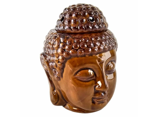 Аромалампа керамическая «Будда» коричневая (14×10.5×11 см) купить в интернет магазине подарков ПраздникШоп