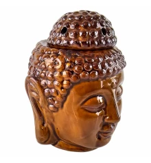 Аромалампа керамическая «Будда» коричневая (14×10.5×11 см) купить в интернет магазине подарков ПраздникШоп