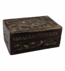 Шкатулка из мангового дерева (14×9×6 см) купить в интернет магазине подарков ПраздникШоп