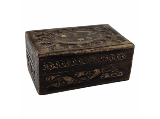 Шкатулка из мангового дерева (14×9×6 см) купить в интернет магазине подарков ПраздникШоп