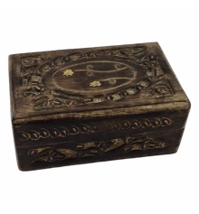 Шкатулка из мангового дерева (14×9×6 см) купить в интернет магазине подарков ПраздникШоп