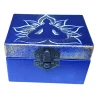 Скринька «Маятник» (9×7×6 см), для зберігання біоенергетичних маятників синя