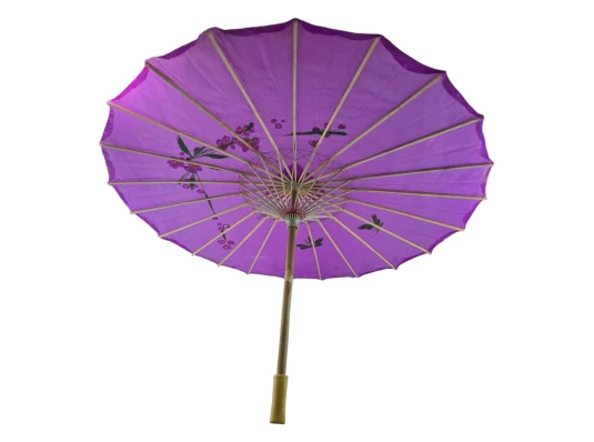 Зонтик из бамбука и шелка фиолетовый (55×82 см) купить в интернет магазине подарков ПраздникШоп