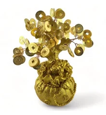 Денежное дерево в мешочке (20×11×11 см) купить в интернет магазине подарков ПраздникШоп