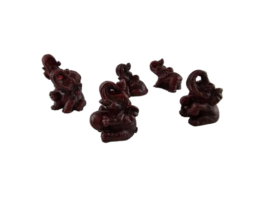 Слоны каменная крошка (н-р/6 шт.) (17.5×13.3×3.5 см) купить в интернет магазине подарков ПраздникШоп