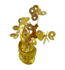 Денежное дерево в чаше богатства (19×16.5×10.5 см) купить в интернет магазине подарков ПраздникШоп