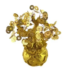 Денежное дерево в мешке богатства (24×23×11 см) купить в интернет магазине подарков ПраздникШоп