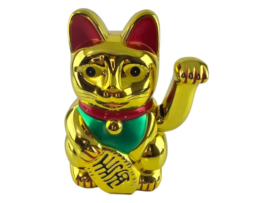 Кошка Манэки-нэко машущая лапой (20.5×14.5×12 см) купить в интернет магазине подарков ПраздникШоп