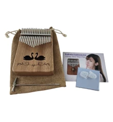 Калимба «Лебеди» натуральное дерево (20×16×6.5 см) купить в интернет магазине подарков ПраздникШоп