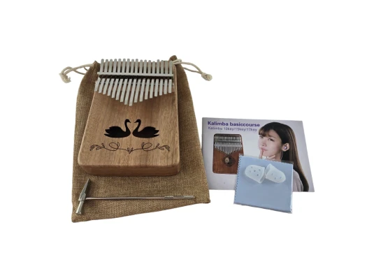 Калимба «Лебеди» натуральное дерево (20×16×6.5 см) купить в интернет магазине подарков ПраздникШоп