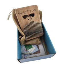 Калимба «Лебеди» натуральное дерево (20×16×6.5 см) купить в интернет магазине подарков ПраздникШоп