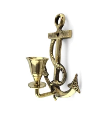 Подсвечник «Якорь» бронзовый (14.2×10.3×5.5 см) купить в интернет магазине подарков ПраздникШоп