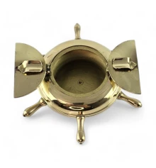 Пепельница «Штурвал» бронза (13×12×4 см) купить в интернет магазине подарков ПраздникШоп