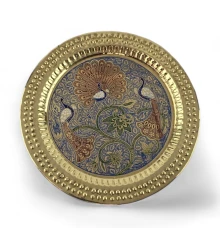 Тарелка бронзовая настенная (d-18.5 купить в интернет магазине подарков ПраздникШоп