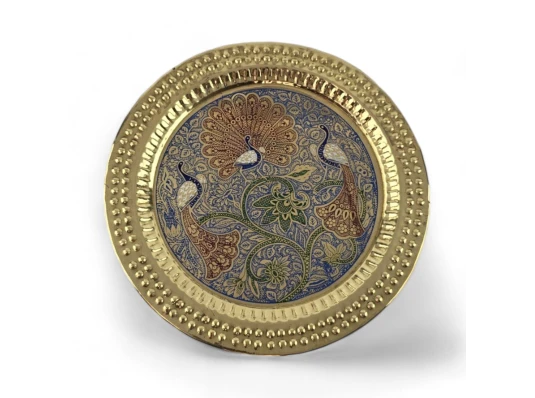 Тарелка бронзовая настенная (d-18.5 купить в интернет магазине подарков ПраздникШоп