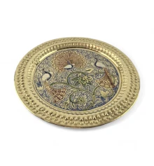 Тарелка бронзовая настенная (d-18.5 купить в интернет магазине подарков ПраздникШоп