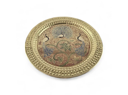 Тарелка бронзовая настенная (d-18.5 купить в интернет магазине подарков ПраздникШоп