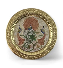 Тарелка бронзовая настенная (d-18.5 купить в интернет магазине подарков ПраздникШоп