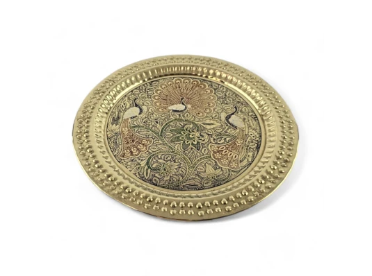 Тарелка бронзовая настенная (d-18.5 купить в интернет магазине подарков ПраздникШоп