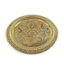 Тарелка бронзовая настенная (d-23.5 купить в интернет магазине подарков ПраздникШоп